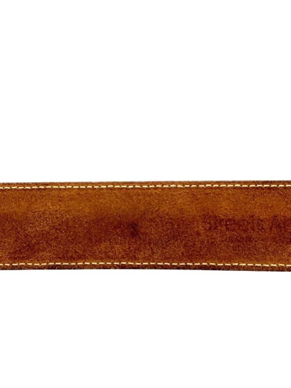 Streets Ahead Womens Statement Belt Brown Leather Silver-Tone Buckle Boho Size S